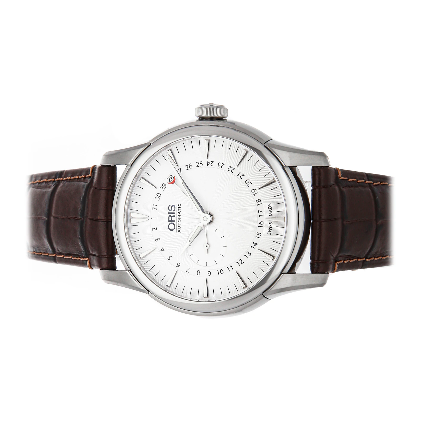 oris small second pointer date